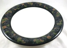 VITANTONIO MANUFACTURING CO MADE IN ITALY FLORAL RIMMED SERVING PLATE