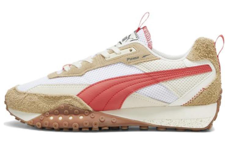 PUMA Blacktop Rider Preppy Khaki Active Red 395875-01