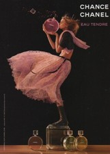 Publicité papier Parfum. Perfume ad.chance Eau Tendre de Chanel 2016