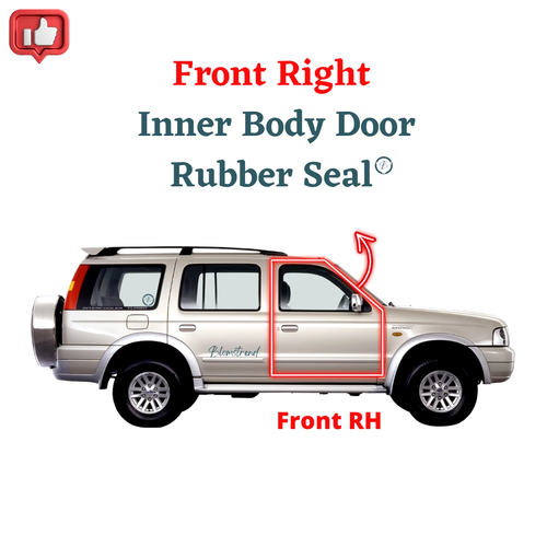 Sello de goma para puerta interior delantera derecha resistente a la intemperie Ford Everest 2003-2014 - Imagen 4 de 6
