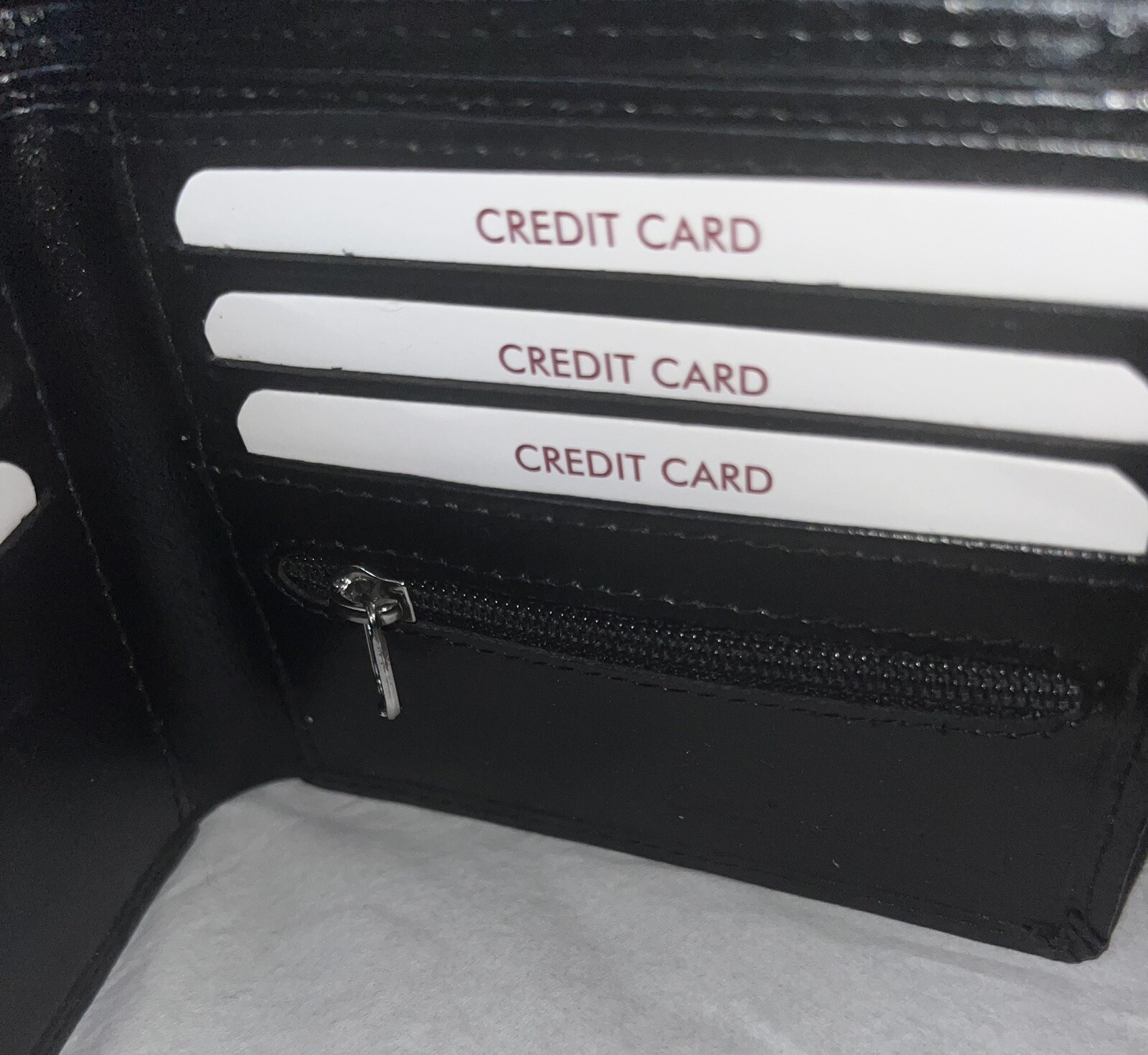 Mens Personalised Engraved Luxury Real Soft Genuine Leather Black Wallet Quality image 2