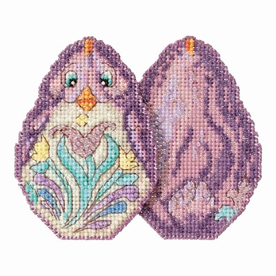 Purple Chick Counted Cross Stitch Kit Mill Hill 2017 Jim Shore JS181716