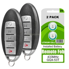 2 For 2013 2014 2015 Nissan Altima Maxima Keyless Smart Remote Car Key Fob 5Btn