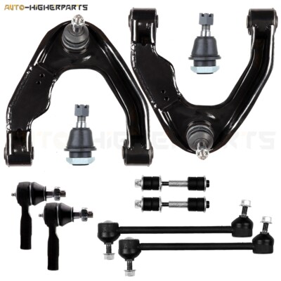 For 2000-2004 Nissan Xterra 10x Front Uppper Control Arms Tie Rods Sway Bars Kit