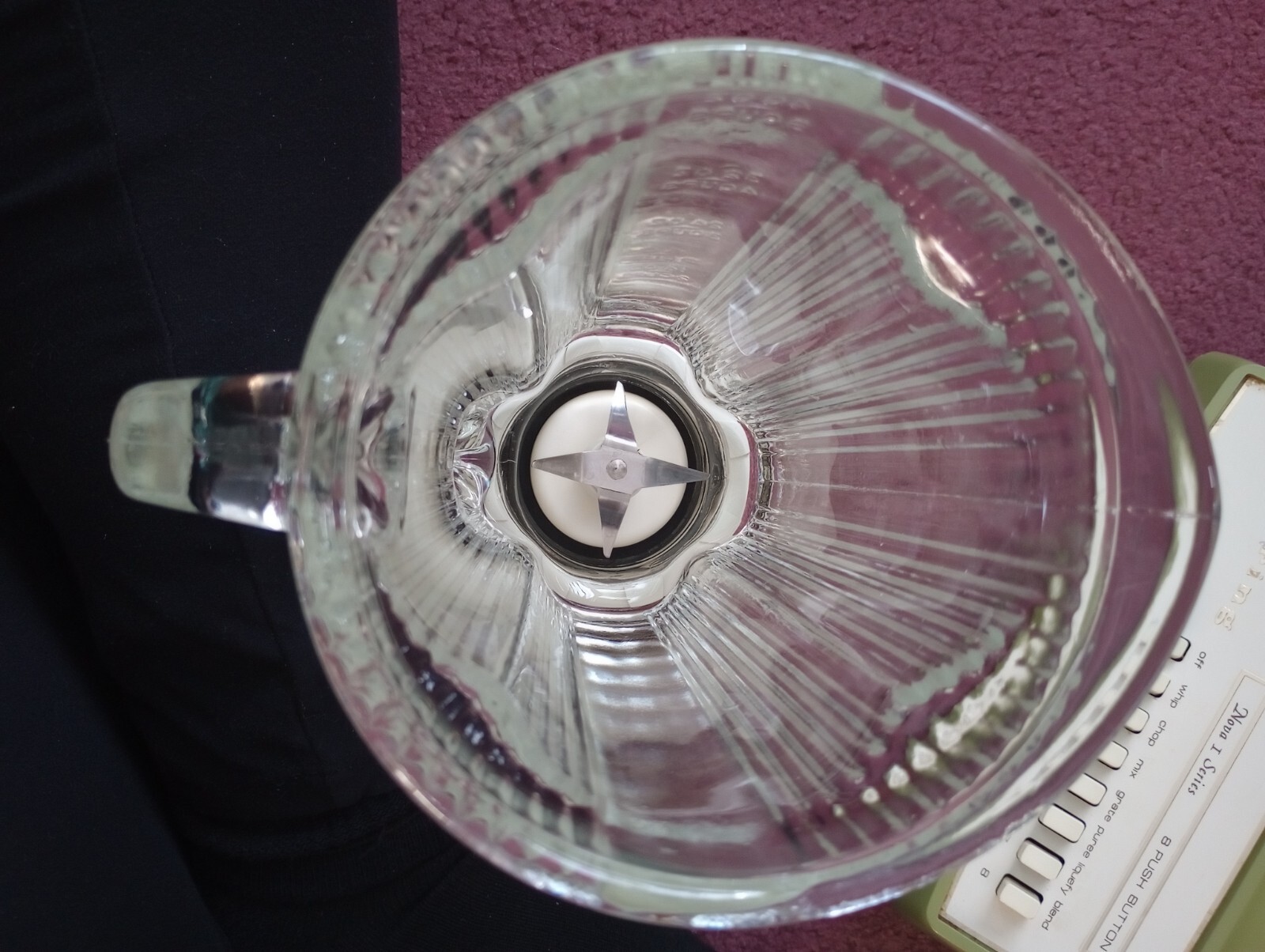 Vintage Glass Blender By Waring  Nova 1 Series 8 Button