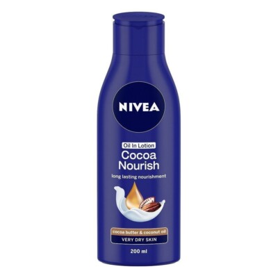 4x Nivea Cocoa Nourish Long Lasting Nourishment Body Lotion - 75 ML