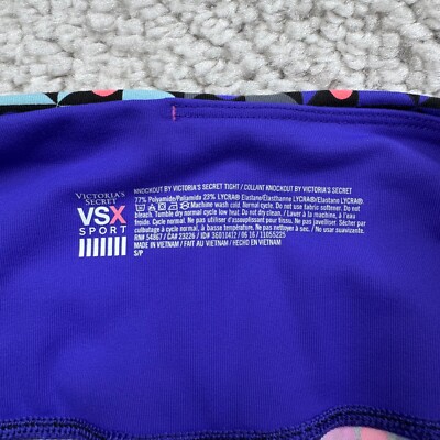 Victoria's Secret VSX Sport Knockout Tight Purple Geometric Womens