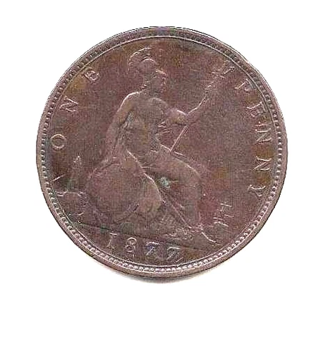 1877 Victoria Penny — photo from the most recent tracked eBay sale