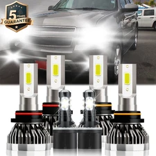 For Chevrolet Tahoe 2000-2006 LED Headlights High Low Beam Fog Lamps Bulb 6Pcs