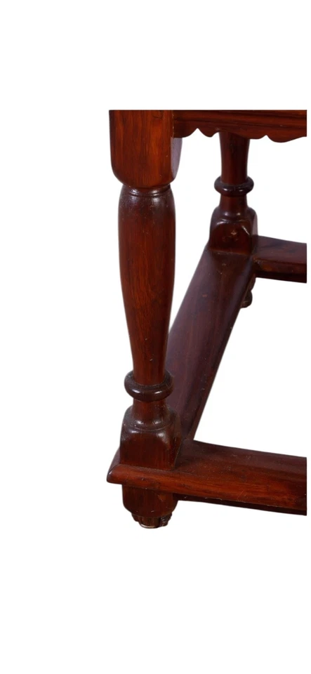 antigua casa de campo de nogal taberna pub mesa camilla base pa 18ª granja primitiva Foto 4 de 4