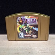 Nintendo 64 The Legend of Zelda: Majora's Mask Holographic Gold Authentic 