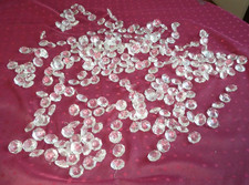 Lot de pampilles de lustre en cristal modèles différents 2 kg 400 restauration