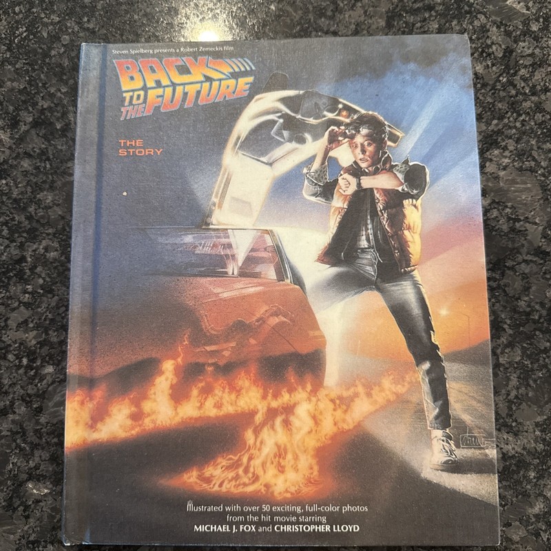 Back to the Future 1985 Story Book with Movie Photos Michael J Fox, Chris Lloyd