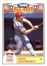 Mike Schmidt 1987 Topps #4 Philadelphia Phillies FREE SHIPPING AutographDen