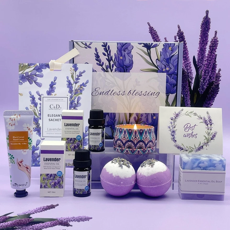 KARESTCORP Pamper Birthday Gifts for Women, Unique Friend Gifts for Her, Lavender Self Care