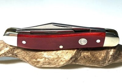 Boker Solingen Germany Whittler Pocket Knife Smooth Red Bone Handles