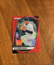 Alejandro Rosario 2025 Panini Prizm Red #254 Texas Rangers Hurricanes /299