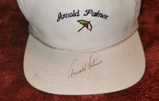 VTG Duckster Arnorla Palmer Brand Autograph Hat Cap Signed Strap Back Golf