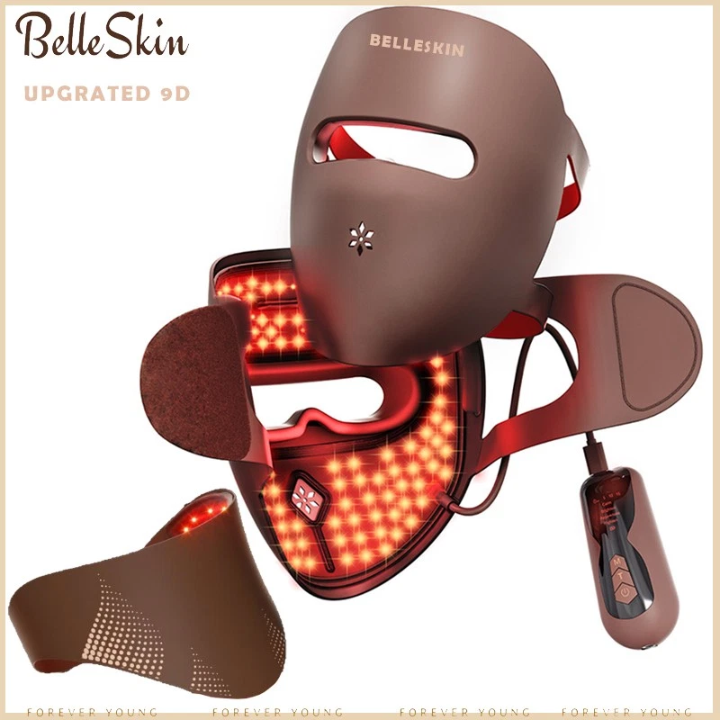 NEW 9D Photon Mask NIR 328 LED Phototherapy Face Neck Beauty Skin Rejuvenation - image 1 of 4