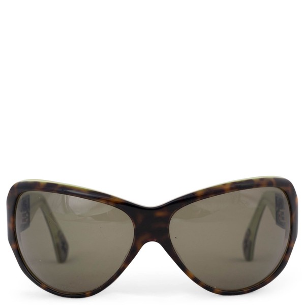 73026 authentische CHROME HEARTS braun grün Schildpatt SCHREI Schild Sonnenbrille