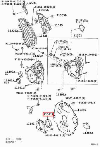 Genuine LandCruiser 80 79 78 Series 1HD 1HZ 1KZ Rear Main Oil Crankshaft Seal - Picture 4 of 20