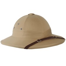 Französischer Tropenhelm khaki Einheitsgrö�...