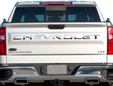 Chevrolet Silverado Tailgate Lettering Kit - Stainless Steel 2019-2026 Chevrolet Silverado Tailgate Lettering Kit - Stainless Steel 2019-2026
