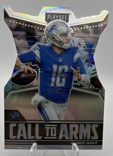Panini 2021 Playoff Prizm Die-Cut Call to Arms Jared Goff #CA-JGO Detroit Lions