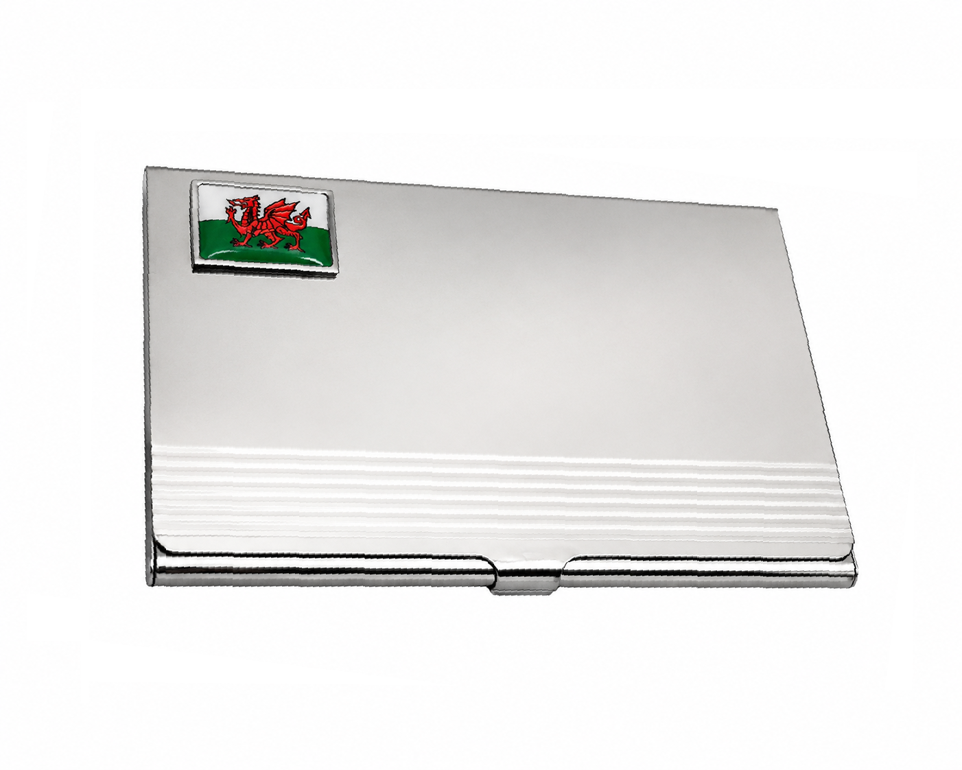 Welsh Flag Business Card Holder – Onyx Art BC02 Premium Wales Business Card