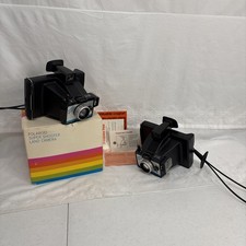 Lot Of 2 VTG 1970s Polaroid Super Shooter Instant Land Cameras w/Straps Untested