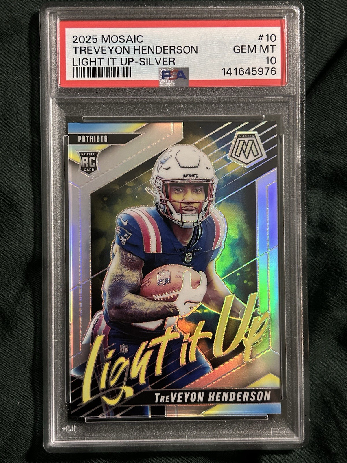 TreVeyon Henderson Panini Mosaic Light It Up #10 Silver