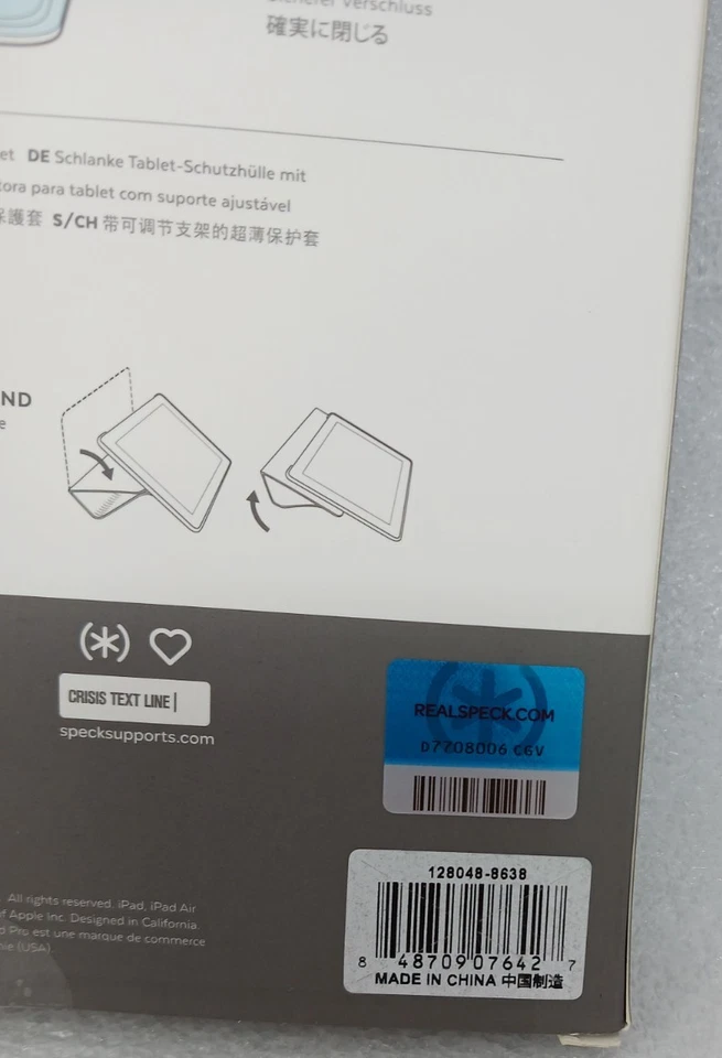 Speck Balance Folio Clear Gray Case iPad Air 2019 10.5 Inch iPad Pro - Image 3 of 4