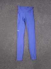 Under Armour Leggings Womens XS Blue Compression Gym Yoga Running Activewear