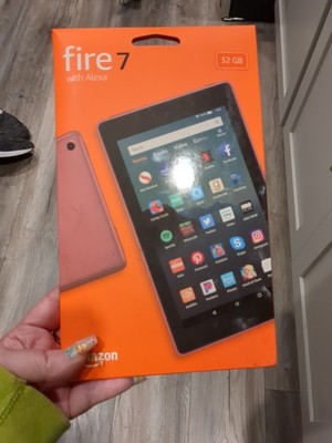 Amazon Fire 7 Tablet, 7'' Display, 32 GB, With Alexa In Plum (2019 release)