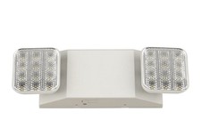 Lithonia Lighting Eu2c Led Led Emergency Light, Dual Lamp Head, Damp Location,