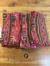 Green Row FOLKLORIC RUFFLE NAPKINS, SET OF 4