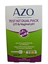 AZO UTI Test Strips & Vaginal pH At-Home Test Kit, Exp - 07/2027