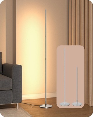 Edishine Led Corner Floor Lamp Minimalist Dimmable Mood Light Adjustable Height