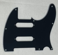 Black 3-Ply For Fit Fender Telecaster Double ST Single Coil Guitar Pickguard