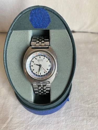 Seiko Men's World Time 6117-6409 Wristwatch Vintage 1970, Automatic