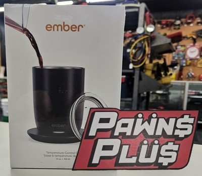Ember Temperature Control Smart Cup 14 oz App-Controlled Heated Coffee Cup Blk