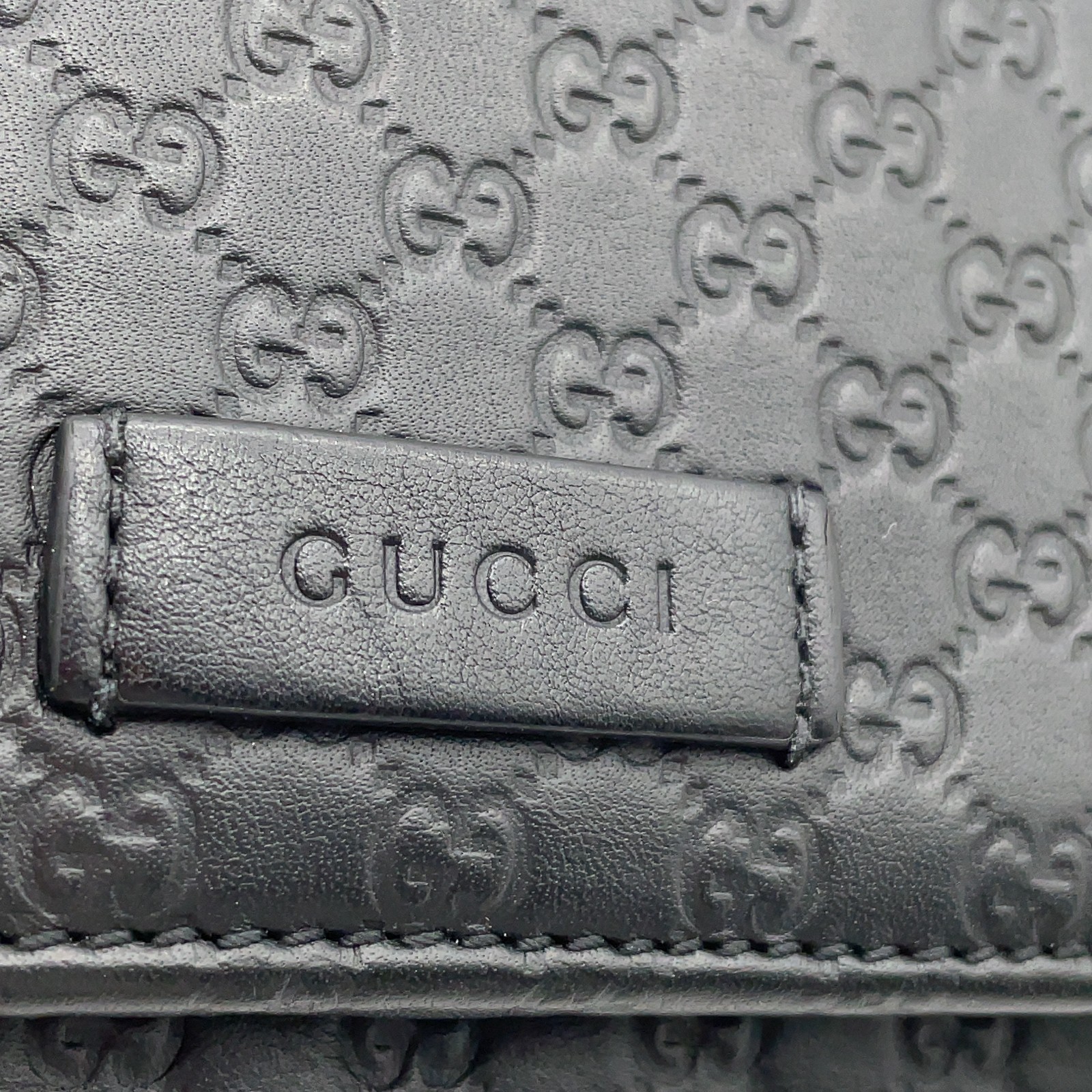 Auth Gucci GG Interlocking G /Micro guccissima wa… - image 8