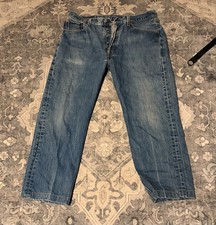 Vintage 90s Levis 501 XX Made In USA Light Wash Button Fly 36x34 (Fits 35x29)