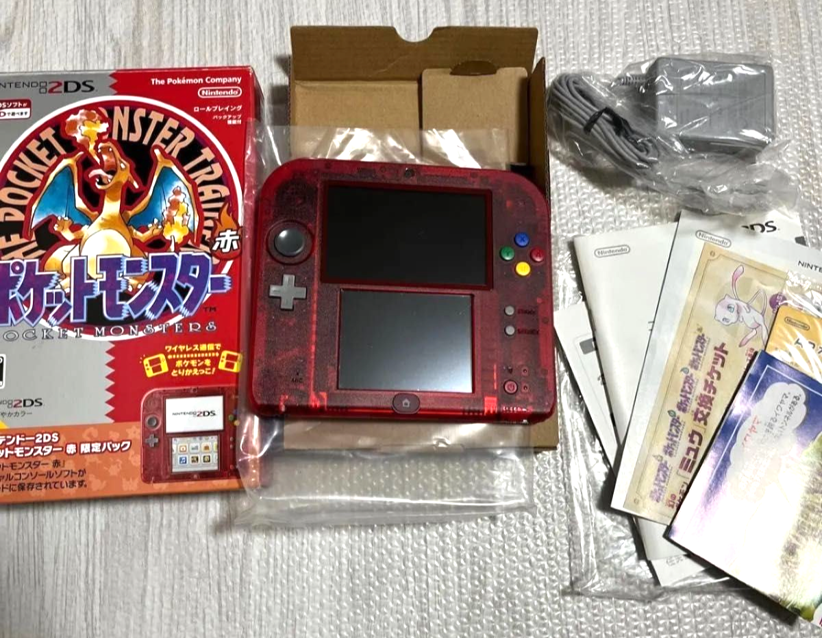 Nintendo 2DS Pokémon Charizard Red Limited Edition Handheld 