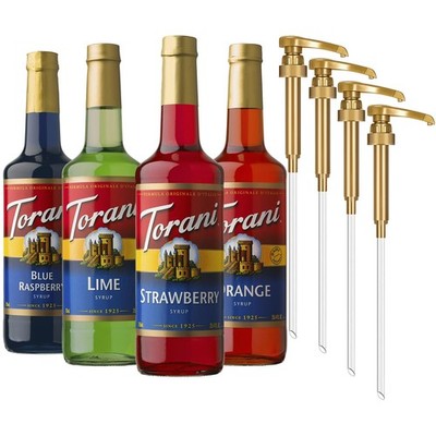 Torani Syrup Variety Pack, Soda Flavors, 25.4 Ounces Set of 4