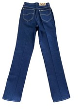 Vtg 70s Lee Rider Straight Leg Jeans Womens 26x33.5 USA Union Made Western Rodeo