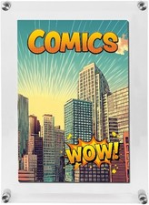 Acryl-Rahmen f&uuml;r Comics mit UV-Schutz zur Wandmontage 210 x 300 mm I SAFE