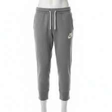 Nike Sportswear Gym Vintage Joggers Pants Medium M Grey Heather Cropped Capri