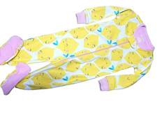B9 NWT 2T The Children's Place Fruit LEMONS Footed Stretchie Pajamas Sleeper