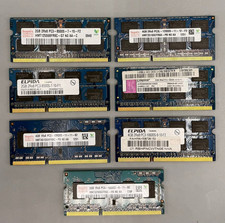 7pc Laptop RAM Lot DDR3 SODIMM 2GB 4GB Mixed Hynix Kingston Elpida
